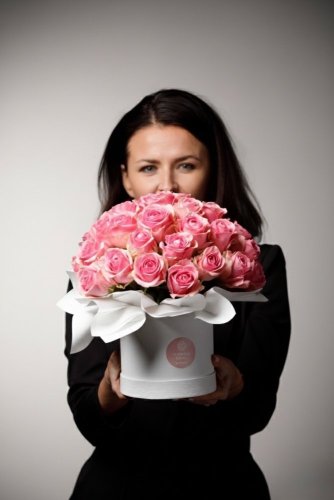 Kvetinový box - Perfect love, ružové