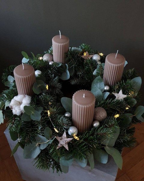 Adventný veniec podľa Vášho výberu - zo živej čečiny