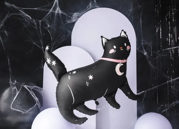 Fóliový balónik Halloweenska Mačka - Plnenie balónov: Bez náplne
