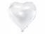 Fóliový balón - Srdce 61cm - Farba: Biela, Plnenie balónov: Naplnený héliom