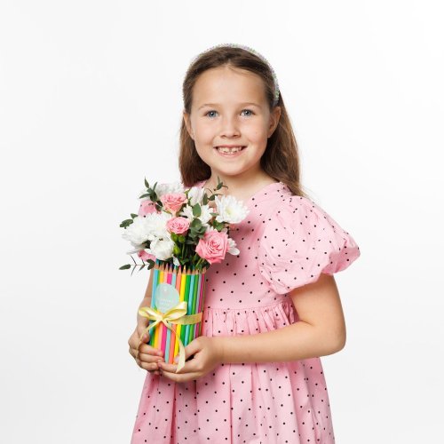 Boxík pre deti - Kvetinová pastelka, mix kvetov
