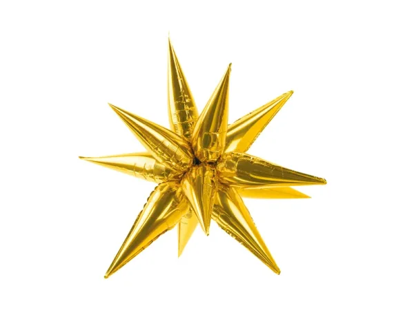 Fóliový balón Star 3D, 70cm - Farba: Šedá, Plnenie balónov: Bez náplne