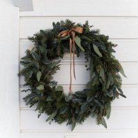 Exkluzívny vianočný veniec na dvere - WelcomeXmas, prírodný - Veľkosť: M