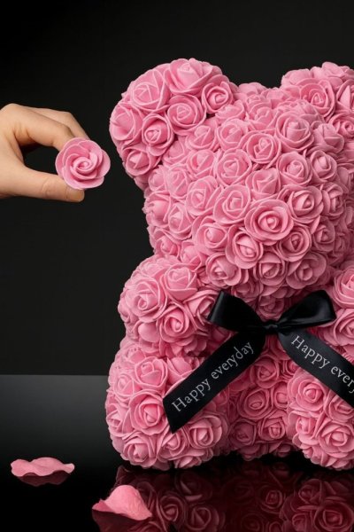 Luxury Rose Bear – pink