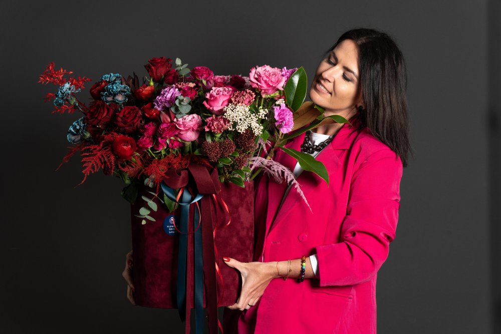 E-shop Luxusný box kvetov - Velvet