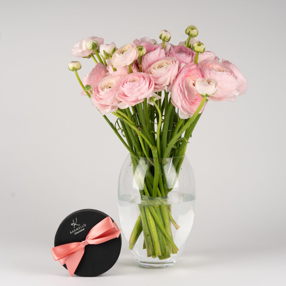 E-shop Ranunculus - mono kytica, ružový L