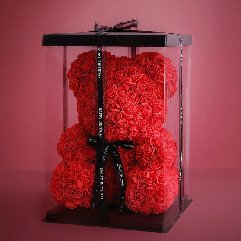 E-shop Luxury Rose Bear – red, XXL